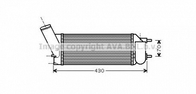 AVA QUALITY COOLING pe4335 -  Интеркулер